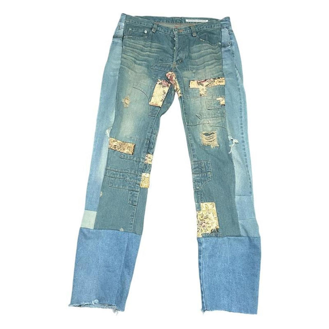 Sunao KuWahara Floral Patchwork Jeans – Starlet Silvaan